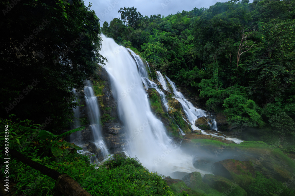 Wachira Tan Waterfall at Doi Inthanon National Park, Chiang Mai, Thailand.