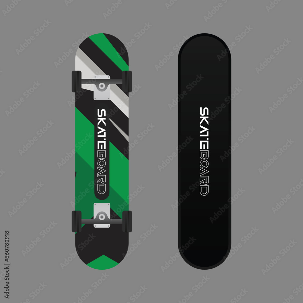 Full color skateboard design with elegant design Full color skateboard design with elegant design