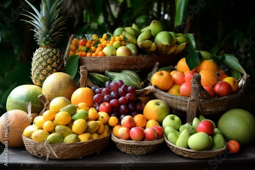 A variety of fruits. Generative AI