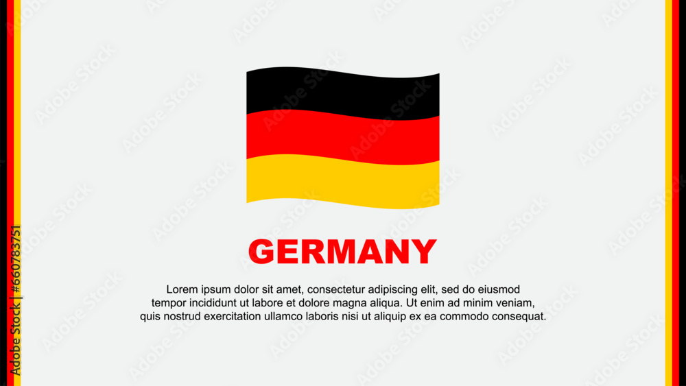Germany Flag Abstract Background Design Template. Germany Independence Day Banner Social Media Vector Illustration. Germany Cartoon Germany Flag Abstract Background Design Template. Germany Independence Day Banner Social Media Vector Illustration. Germany Cartoon