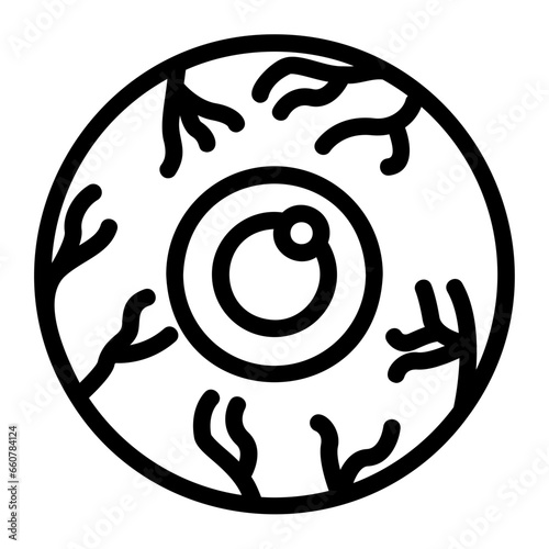 eye ball outline icon
