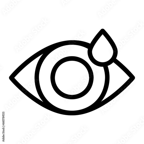 eye drop outline icon