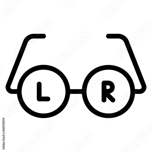 glasses outline icon
