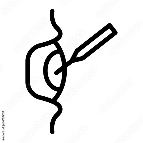 laser surgery outline icon