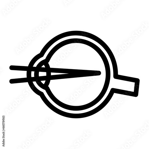 refraction outline icon