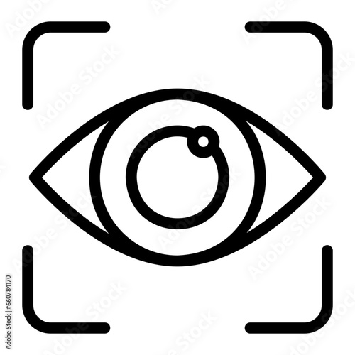 vision outline icon