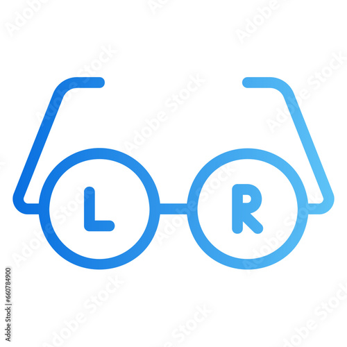 glasses gradient icon