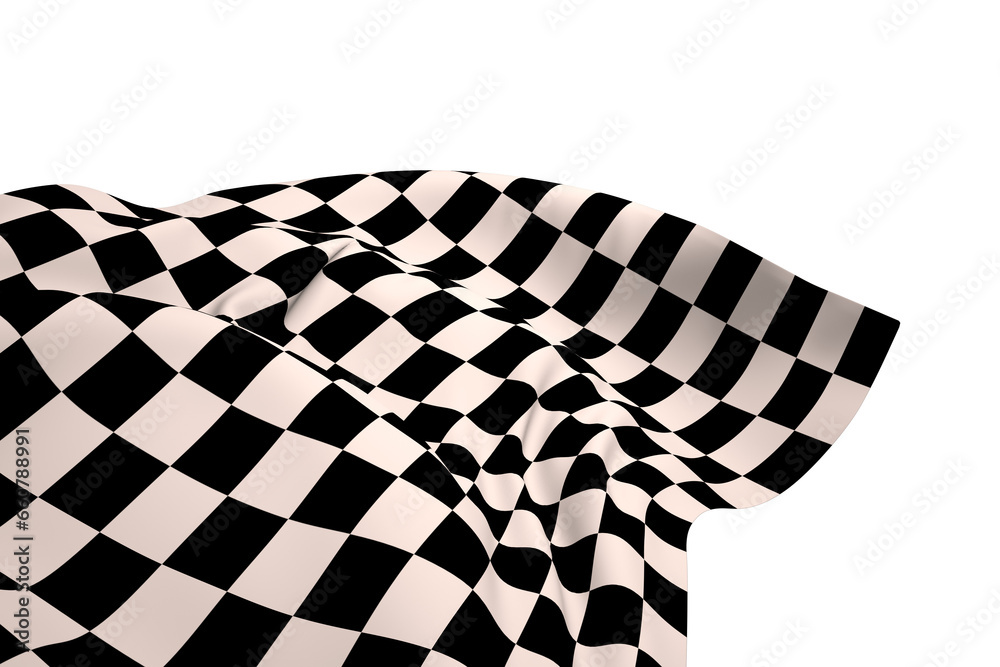 Obraz premium Digital png illustration of finishing flag on transparent background