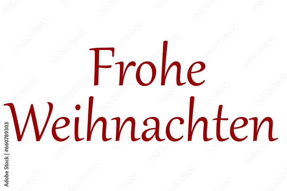 Digital png illustration of frohe weihnachten text on transparent background