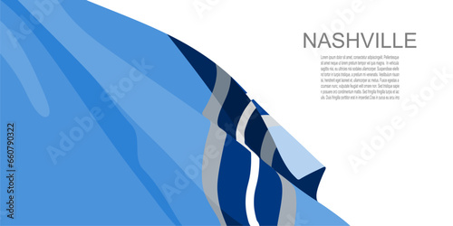 Waved flag textured by Tennessee Titans American football team uniform colors.