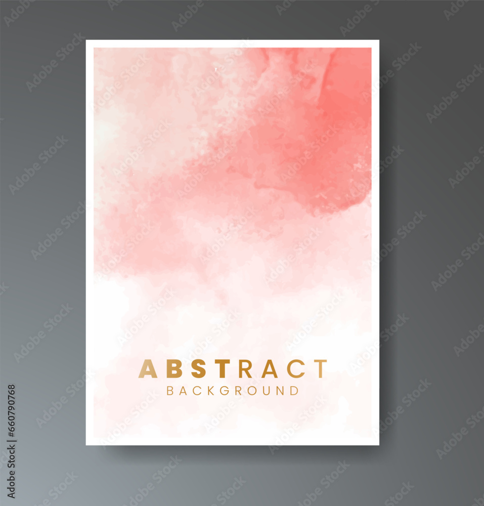 Cover template with watercolor background. Design for your cover, date, postcard, banner, logo.