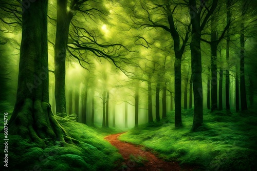 Beautiful wallapaper a forest an tree