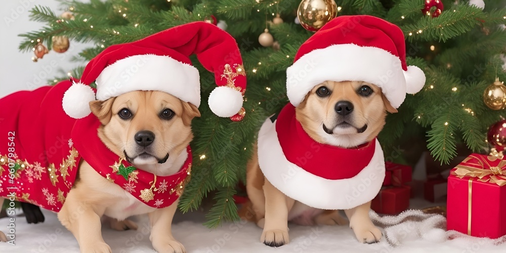 Funny Christmas Dog ,Labrador Puppy In Christmas, Christmas for Pets Santa Claus Funny Christmas Dog ,Labrador Puppy In Christmas, Christmas for Pets Santa Claus