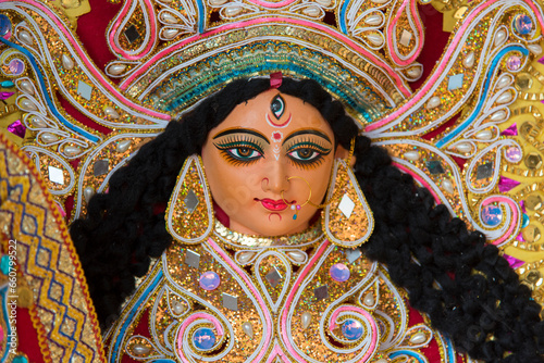 Portrait of Hindu Goddess Durga