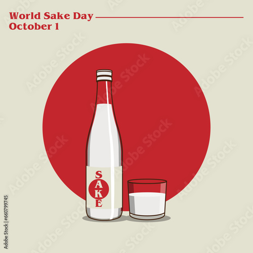 World Sake Day October1, vector desing