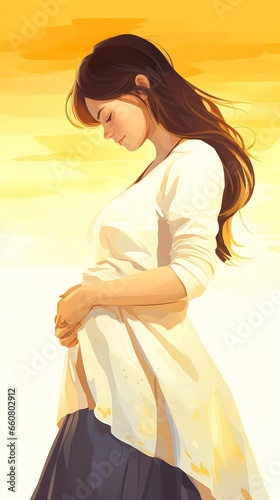 pregnant woman standing front sunset motherly simple portrait summer sunlight captures emotion movement fetus intense games talented