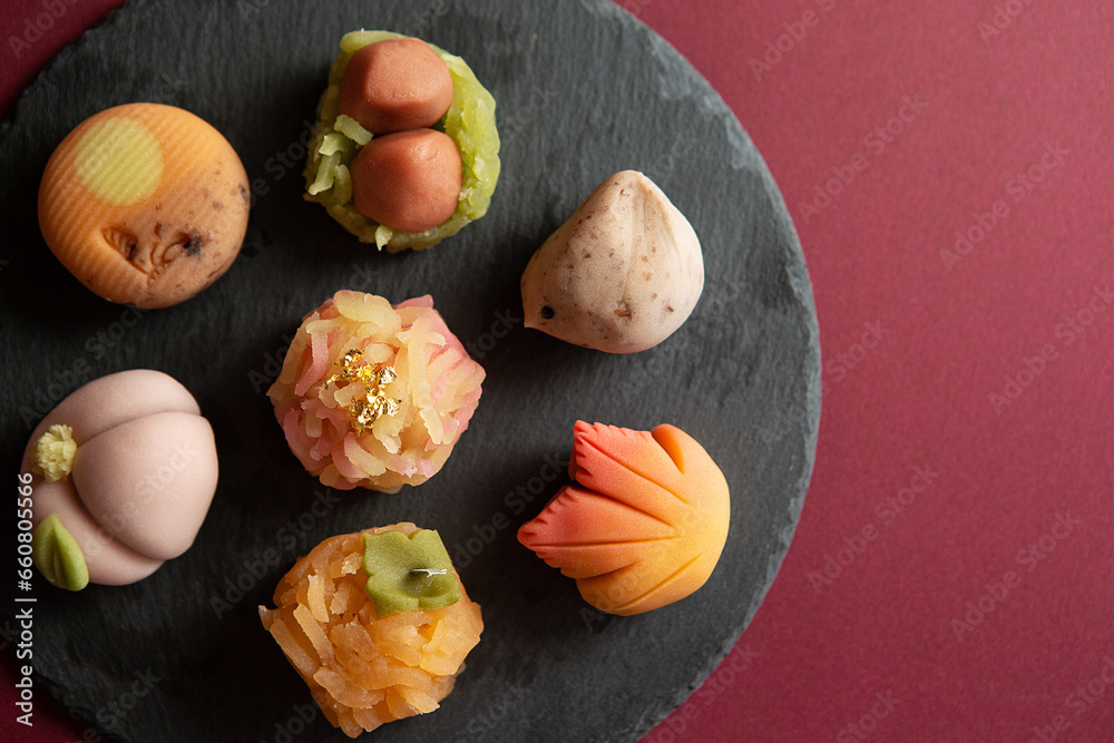 custom made wallpaper toronto digitalJapanese traditional sweets Nerikiri made from bean paste