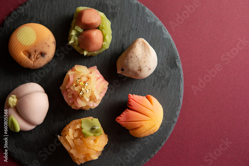 Wallpaper Mural Japanese traditional sweets Nerikiri made from bean paste Torontodigital.ca