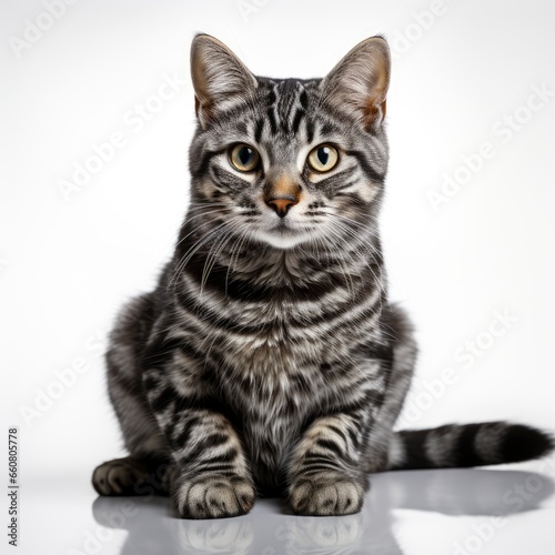 European Shorthairon a completely white background ph 56ba4e, wallpaper pictures, Background HD © MI coco