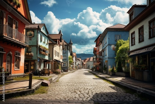 Image of Gratkorn, Austrian city in Steiermark. Generative AI © Safi