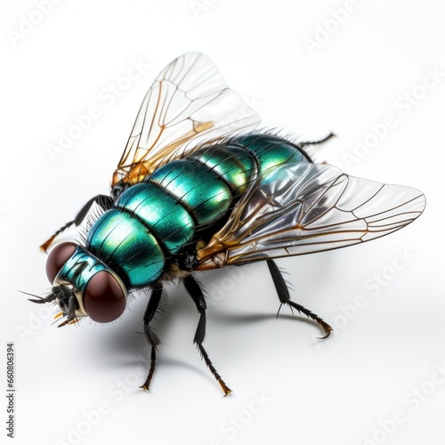 Full view Blowfly on a completely white background , wallpaper pictures, Background HD