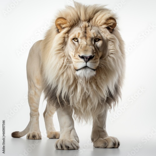 Full view Lion a completely white background  wallpaper pictures  Background HD
