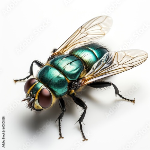 Full view Houseflyon a completely white background, wallpaper pictures, Background HD