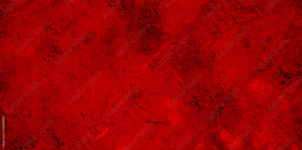 Red texture background. Monochrome dark red surface. Red grunge wall texture