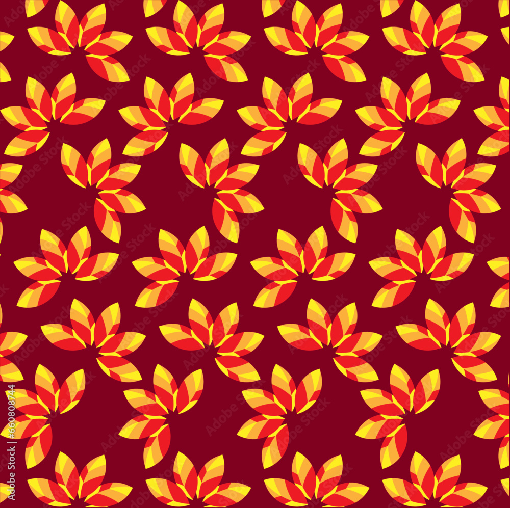 Seamless autumn leaves pattern. Seamless autumn leaves pattern.