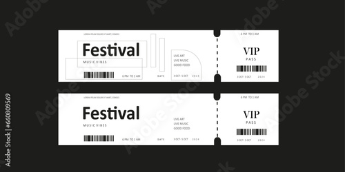  Music festival ticket templates