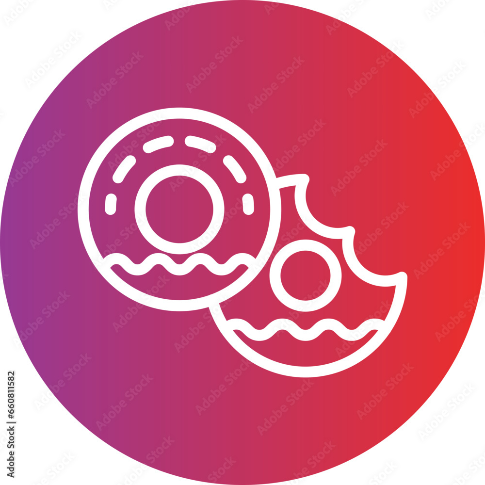 Vector Design Doughnut Icon Style Vector Design Doughnut Icon Style