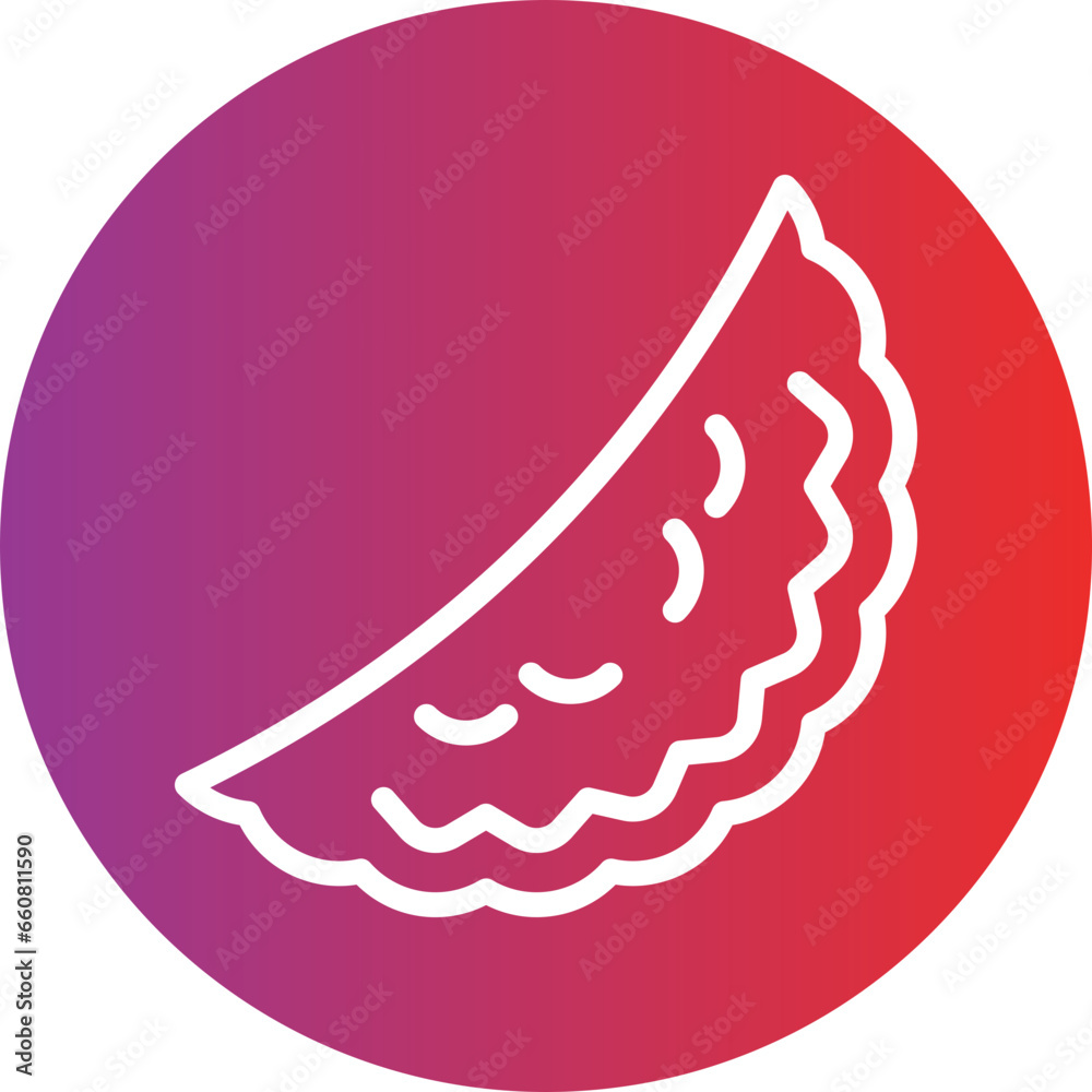 Vector Design Empanada Icon Style