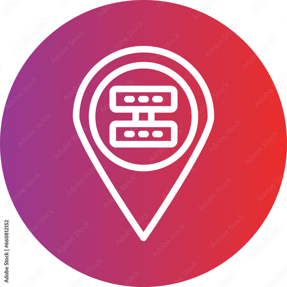Vector Design Server Location Icon Style Vector Design Server Location Icon Style