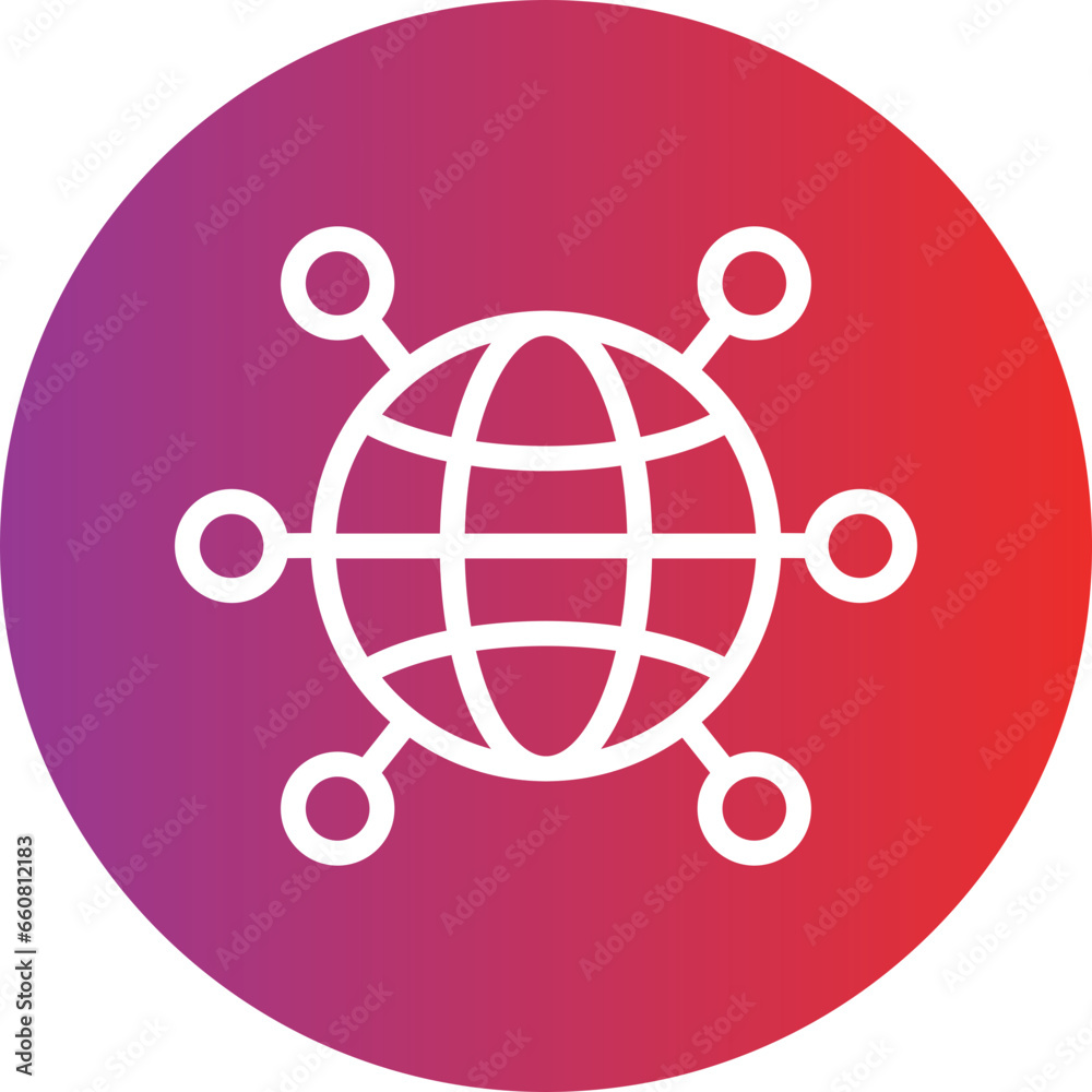 Vector Design Worldwide Network Icon Style Vector Design Worldwide Network Icon Style