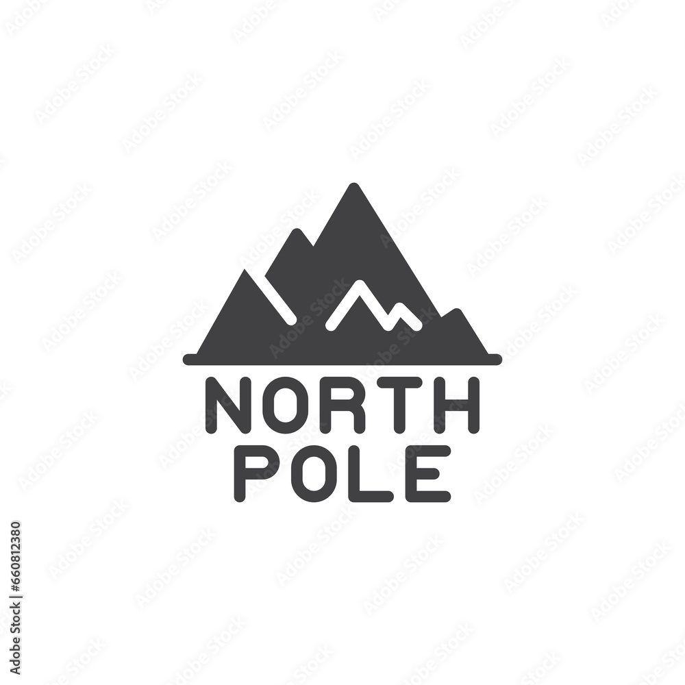 North Pole vector icon