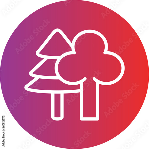 Vector Design Forest Icon Style
