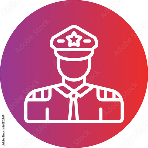 Vector Design Captain Icon Style