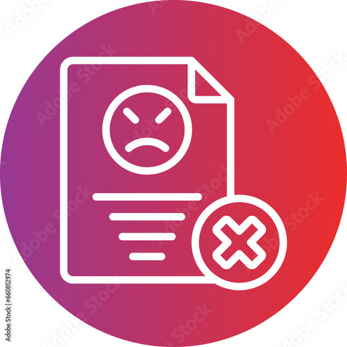 Vector Design Complaint Icon Style