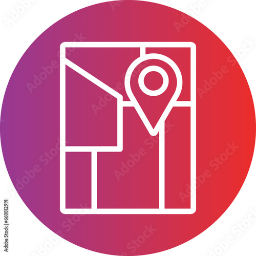 Vector Design GPS Icon Style