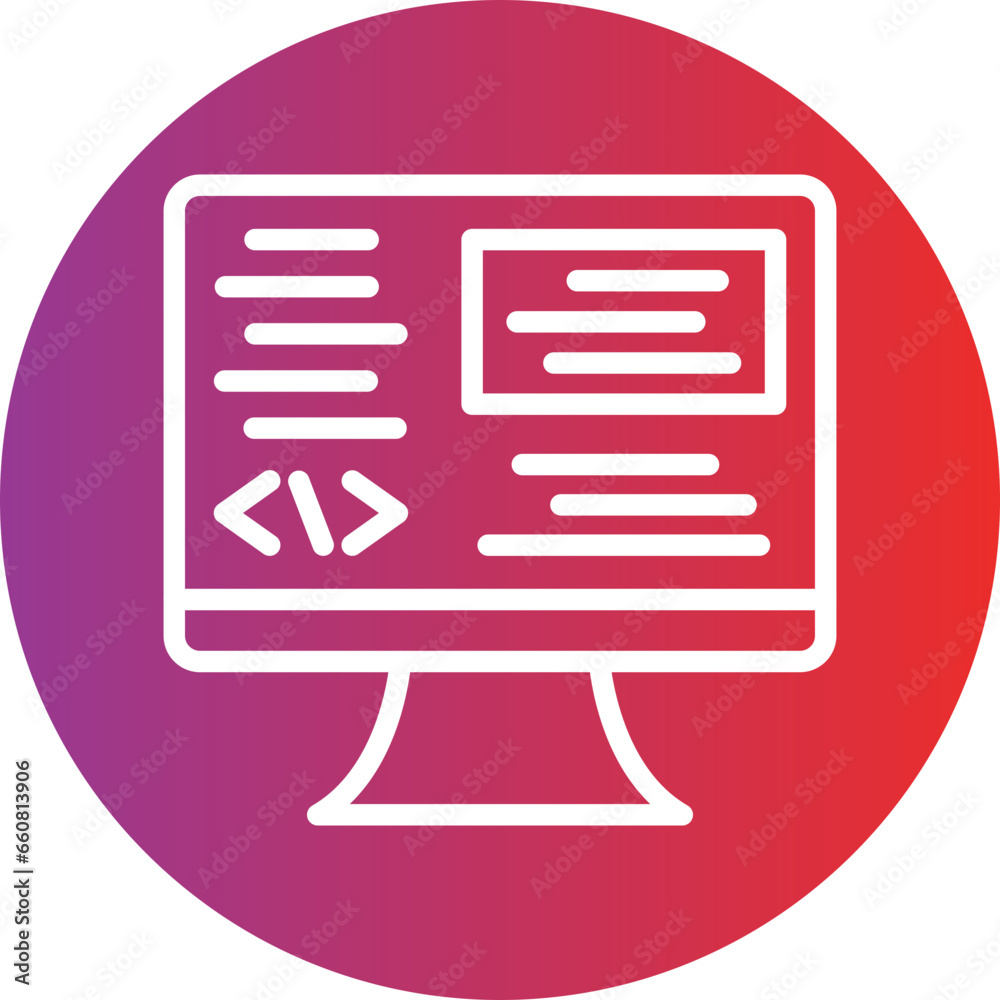 Vector Design Backend Development Icon Style Vector Design Backend Development Icon Style