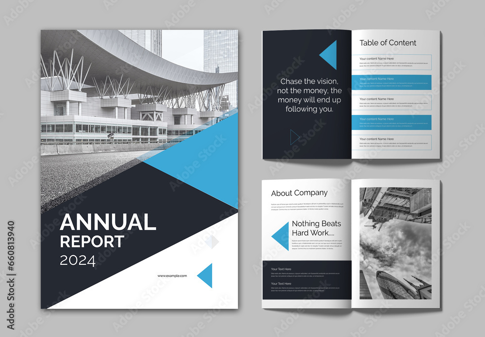 Annual Report 2024 Brochure Design Template Stock Template Adobe Stock