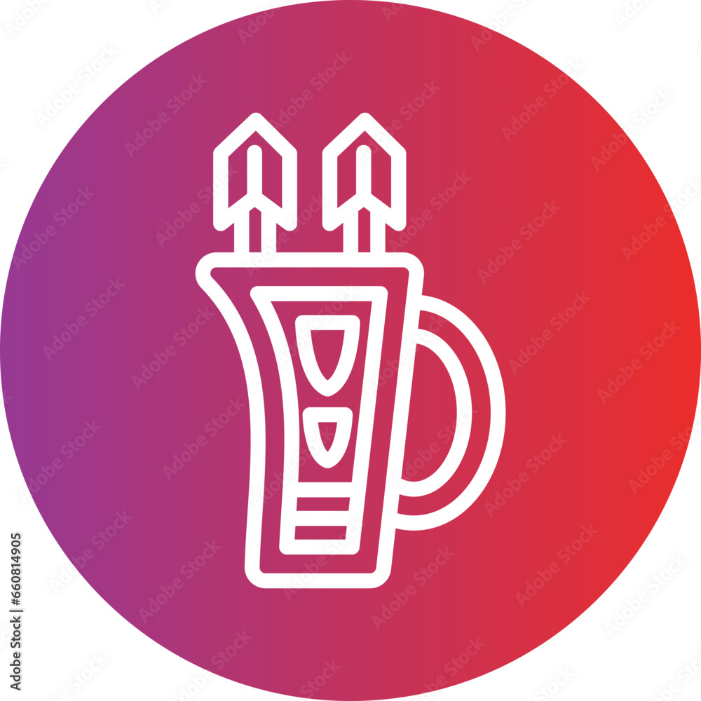 Vector Design Quiver Icon Style