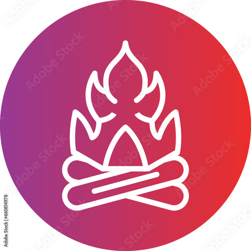 Vector Design Fire Icon Style