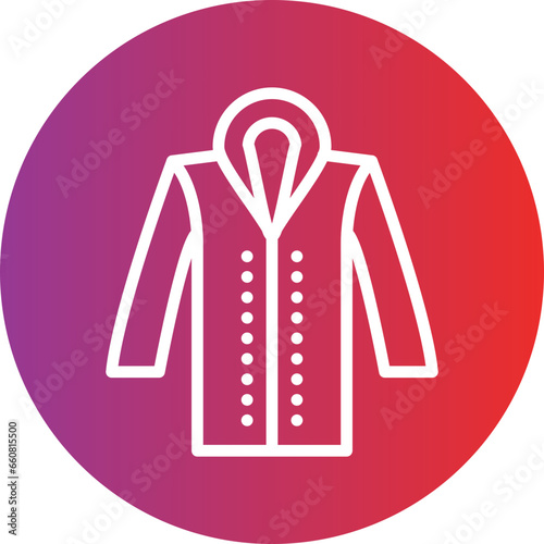 Vector Design Raincoat Icon Style
