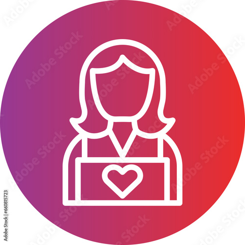 Vector Design Child Caretaker Icon Style