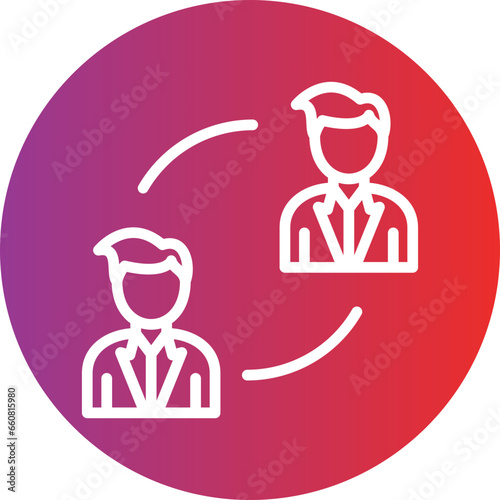 Vector Design P2P Lending Icon Style