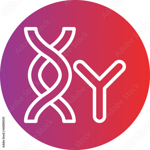 Vector Design Chromosome Icon Style