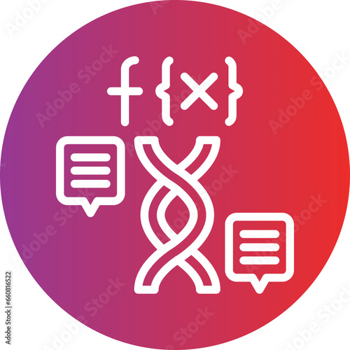 Vector Design Functional Genomics Icon Style