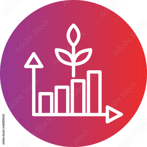 Vector Design Material Grown Icon Style