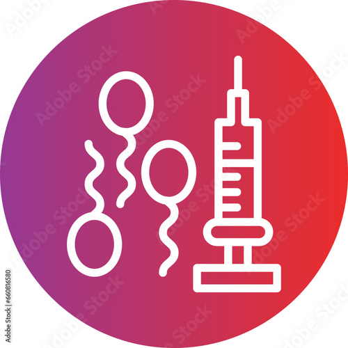 Vector Design In Vitro Fertilization Icon Style